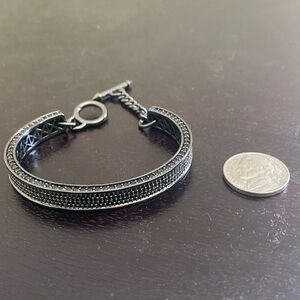 Eddie Borgo pave bracelet in gunmetal